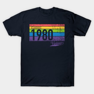 Classic 1980 Vintage - Perfect Birthday Gift T-Shirt